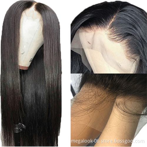 Wholesale Preplucked Virgin Raw Cuticle Aligned Human Hair, Transparent Lace Frontal Wig Vendors